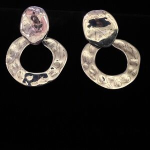 Elegant Silver Post with dangle Earrings